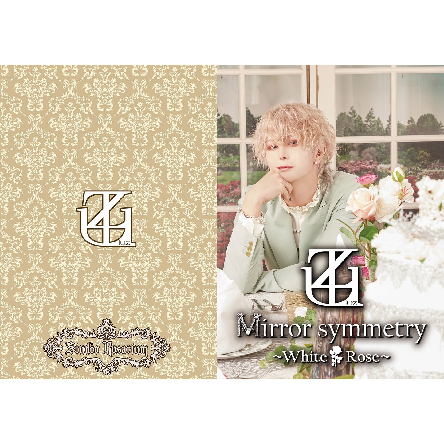 【luz × Studio Rosarium限定Goods】「Mirror symmetry」クリアファイル White Rose Ver.／A4サイズ